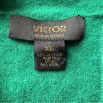 Victor Alfaro Cashmere Polo Collar Long Sleeve Knit Sweater Kelly Green XL Photo 5