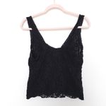 Y2K Womens Lace Tank Top Size M Black Sheer Goth Whimsigoth Witchy Grunge Size M Photo 3