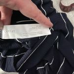 Revolve Capulet Size M Mini Dress Bodycon Navy White Stripe Rib Knit U Neck NEW Photo 6