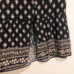 Hollister  Midi Skirt Black Ditsy Floral Ruffle Boho Prairie Cottagecore L Photo 2
