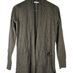 Pink Clover Penton Two Pocket Open Front Cardigan Olive Green S NWOT Photo 0