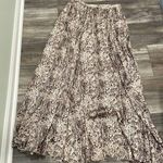 Marie Oliver  Wesley Snakeskin Pleated Maxi Skirt size 6 Photo 2