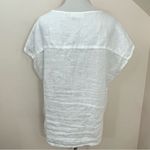 House of Harlow 1960 White Linen Embroidered Boxy Fit Top M White Size M Photo 3