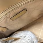 Michael Kors Camel Multi Reed Large Belted Satchel Purse Photo 7