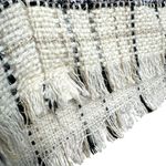 Central Park West  White and Blue Tweed Check Raw Hem Top Medium NWT Photo 2