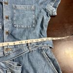 NWT J.Crew Women's Denim Utility Dress Size 4 Button Down Short Sleeve Tie Waist Blue Photo 9