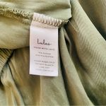 Lulu’s Classic Confidence Olive Green Satin
Joggers size medium Photo 5