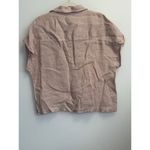 Rachel Zoe 100% Linen  Pink Linen Button Down Top Photo 2