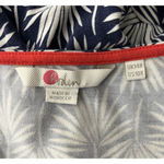 Boden Dress Women 10R Navy Blue White Botanical Lucie Jersey Knit Classic Preppy Size 10 Photo 6