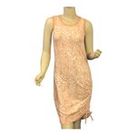 Laila Ali Adjustable Ruched Tank Dress in Destructive Animal Print ~ NWT! Orange Size XS Photo 1