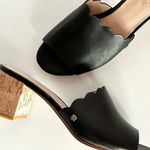 Kate Spade  Scalloped Black Leather Mule Photo 2