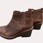 Timberland  grip stick women’s brown leather wedge ankle boots 8.5 SKU 6264 Photo 3