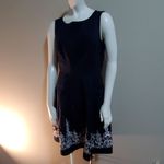 Peter Nygard Nygard Blue Dress with White Embroidery (10) Photo 1