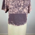 Cotton Citizen  Purple Tie Dye Short Sleeve Hoodie Photo 3