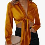 House of Harlow  1960 Size Small Long Sleeve Blouse Photo 0