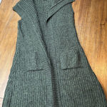 prAna Size S Thalia Vest Sleeveless Wool Blend Green Open Duster Sweater Photo 0