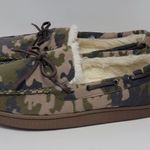 Club Room Faux Fur Lining Camouflage Moccasin Slip On Boat Shoes Size M 8 Photo 5