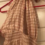 Mittoshop Gingham Tie Neck Maxi Dress Photo 3