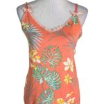 Nanette Lepore  Loungewear Top Women Size M Bows Floral Tropical‎ Print PJ Photo 0