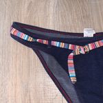 Summer Girl belted stretch faux denim bikini swim suit bottom Blue Size M Photo 1