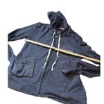 Hollister Womens Navy Blue Zip-Up Hoodie Jacket Size S Cotton/Polyester Photo 7