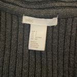 H&M  Basic Ribbed Chunky Knit Cardigan Sweater‎ Small Gray Open Front Clean Girl Photo 1
