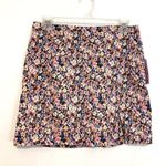Wild Fable NEW NWT High Rise Side Slit Mini Skirt Navy Blue Purple Floral Y2K 8 Photo 0
