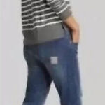 CAbi Hoodie Women's L Gray White Striped Rope Lace Up V Neck Hooded Tie Preppy Photo 0