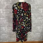 Maurice's  24/7 Black and Red Floral Long Sleeve Dress Photo 3