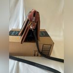 Dooney & Bourke Vintage  Black & Brown Fold Over Leather Crossbody Shoulder Bag Photo 4