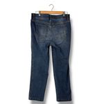 Spanx  Jeans‎ Women Blue Straight Leg Pull On Stretch Denim Comfort Jeans Size L Photo 4