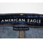 American Eagle AEO Womens 4 Super Hi-Rise Jegging Distressed Dark Wash Stretch Hipster Grunge Photo 6