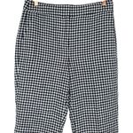 J.Crew Women's Hayden Kickout Crop Pants Gingham Stretch Linen Sz 4 Tall Preppy Photo 3