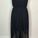 Charming Charlie Black Hi-Lo Sheer Dress, size M Photo 0