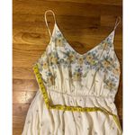 Urban Outfitters Yellow Floral Handkerchief Spaghetti Strap Midi Dress Large Photo 4