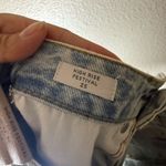 PacSun New Eco Light Indigo Studded High Waisted Denim Festival Shorts Photo 5