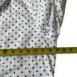 CHAPS White Blue Polka Dots Non Iron Button Up Shirt Women Size Medium | 71-17 Photo 3