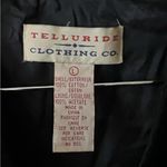 Vtg. Snowman Vest by Telluride Clothing Co..100 % cotton , Velvet feel. sz.L Black Size L Photo 3