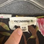 Ee:Some‎ Womens S/M Black Floral Kimono Cardigan Jacket Lightweight Polyester Size M Photo 4