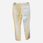 Good American Good Classic High Rise Straight Leg Jeans Bone Ivory Size 6 / 28 Photo 4