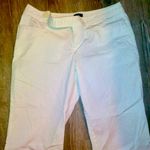Mossimo stretch white capri pants Size 8 Photo 1