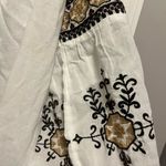 Women’s Collections Etc Wht Embroidered Split V Photo 2