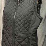 Andrew Marc Black Sleeveless Quilted Womens Zip-Up Vest medium Photo 1