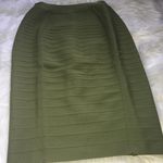 Bandage Back Zipper Skirt Green Photo 1