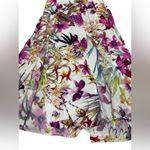 Walker & Wade Tropicana Fuchsia Floral Maxi Hi Lo Skirt Pull On Resort Wear XS Purple Photo 5