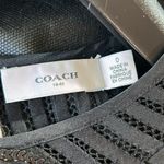 Coach Embroidered Prairie Dog Rose Dress Black Sequin Bow Dress Size 0 Photo 10