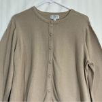 Studio Works Beige Button Front Cardigan Sweater Women’s Size Large Photo 2