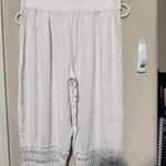Salty Lemon  Pants Womens L White Boho Pirate Pantaloons Prairie Bloomers gauzy Photo 2