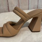 Open Edit NWOT Puffy Slides with Block Heel Photo 7