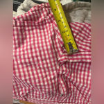 J.Crew pink white gingham short shorts woman’s size 0 EUC Photo 4
